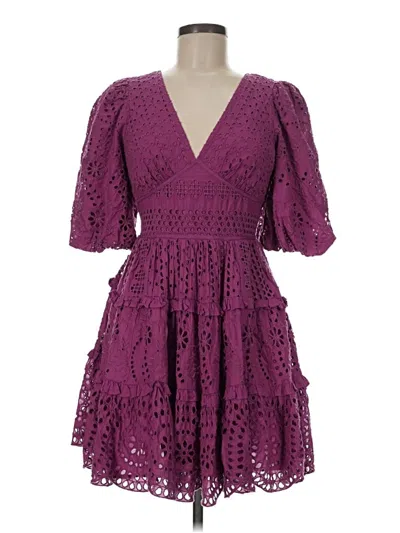 Pre-owned Cynthia Rowley Tjx Cocktail Dress In Purple