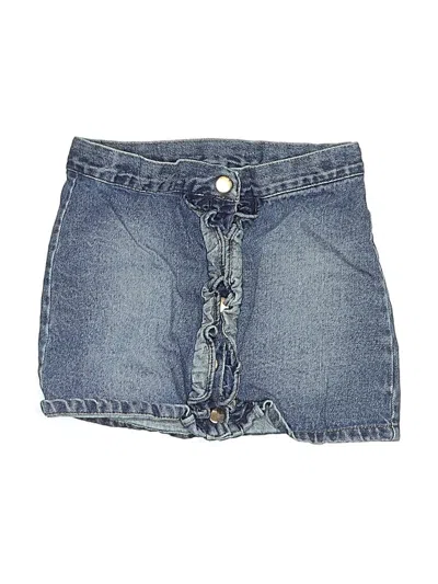 Pre-owned Cynthia Rowley Tjx Kids' Denim Skirt In Blue