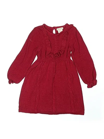 Pre-owned Cynthia Rowley Tjx Kids' Dress In Burgundy