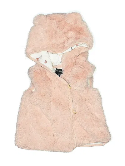 Pre-owned Cynthia Rowley Tjx Babies' Faux Fur Vest In Pink