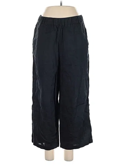 Pre-owned Cynthia Rowley Tjx Linen Pants In Black