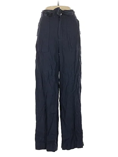 Pre-owned Cynthia Rowley Tjx Linen Pants In Blue