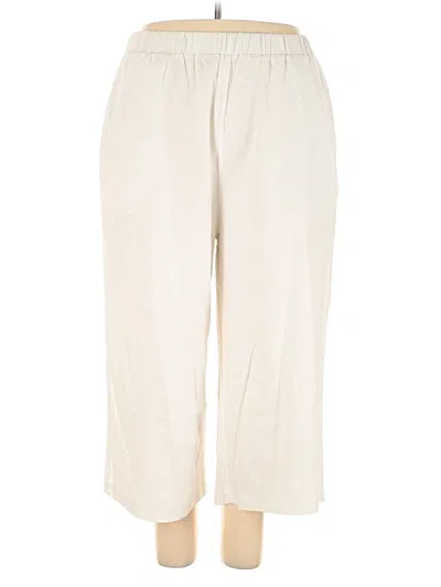 Pre-owned Cynthia Rowley Tjx Linen Pants In White