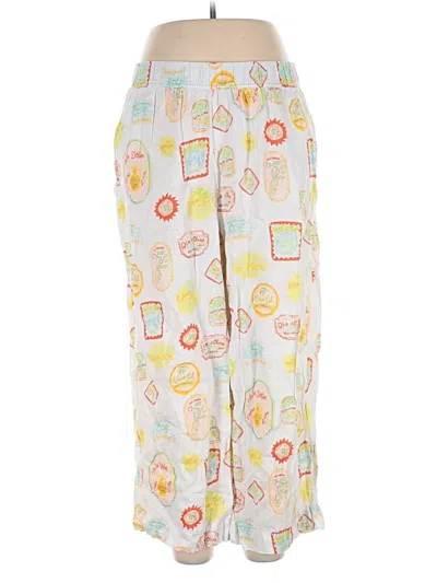 Pre-owned Cynthia Rowley Tjx Linen Pants In White