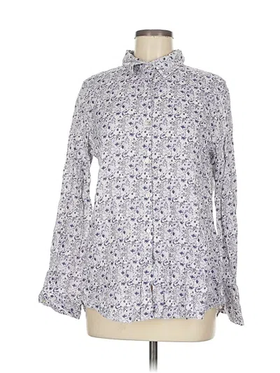 Pre-owned Cynthia Rowley Tjx Long Sleeve Blouse In Purple