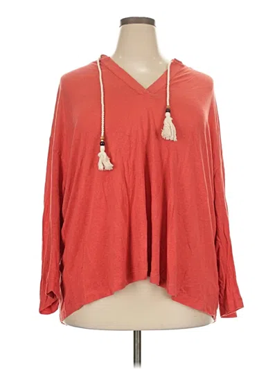 Pre-owned Cynthia Rowley Tjx Long Sleeve Blouse In Red