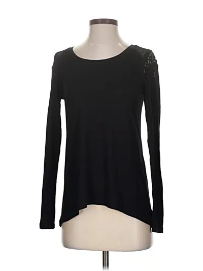 Pre-owned Cynthia Rowley Tjx Long Sleeve T-shirt In Black