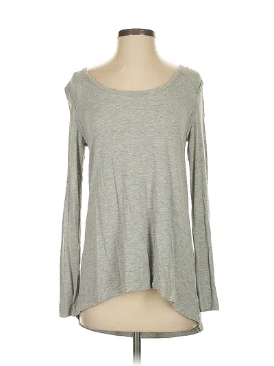 Pre-owned Cynthia Rowley Tjx Long Sleeve T-shirt In Gray