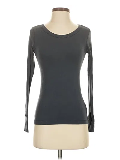 Pre-owned Cynthia Rowley Tjx Long Sleeve T-shirt In Gray