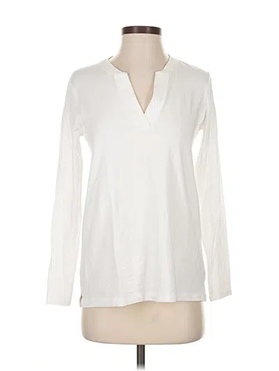 Pre-owned Cynthia Rowley Tjx Long Sleeve T-shirt In Ivory