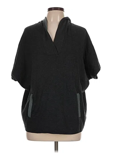 Pre-owned Cynthia Rowley Tjx Poncho In Black