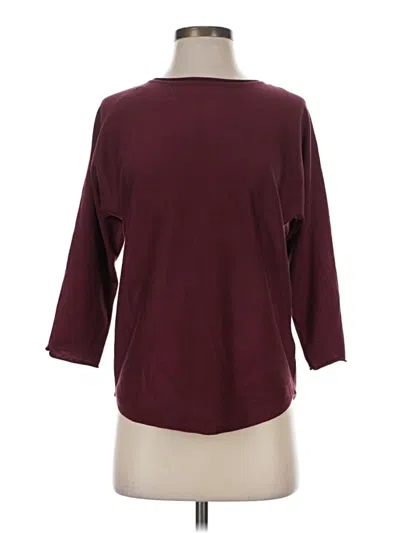 Pre-owned Cynthia Rowley Tjx Pullover Sweater In Burgundy