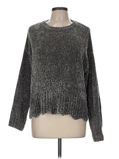 Pre-owned Cynthia Rowley Tjx Pullover Sweater In Silver