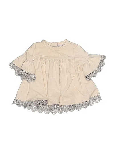 Pre-owned Cynthia Rowley Tjx Babies' Short Sleeve Blouse In White