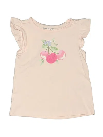 Pre-owned Cynthia Rowley Tjx Kids' Short Sleeve T-shirt In Ivory