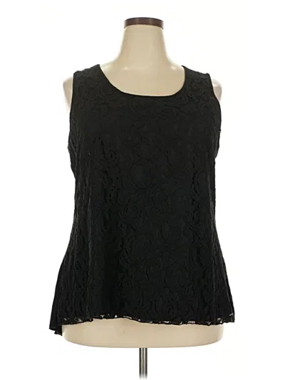 Pre-owned Cynthia Rowley Tjx Sleeveless Blouse In Black