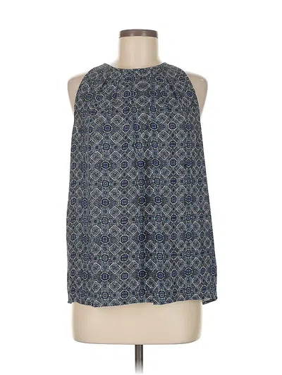 Pre-owned Cynthia Rowley Tjx Sleeveless Blouse In Blue