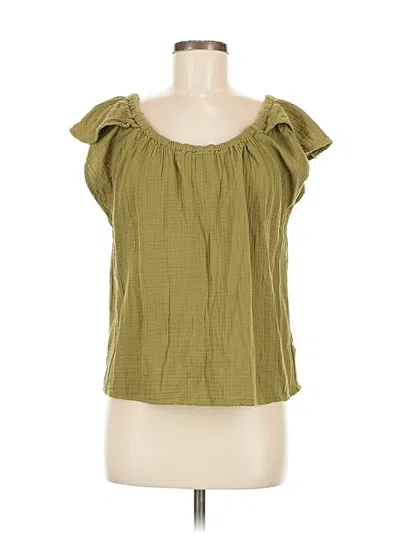 Pre-owned Cynthia Rowley Tjx Sleeveless Blouse In Green