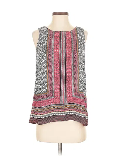 Pre-owned Cynthia Rowley Tjx Sleeveless Blouse In Red