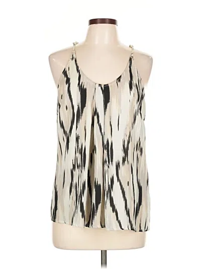 Pre-owned Cynthia Rowley Tjx Sleeveless Blouse In White