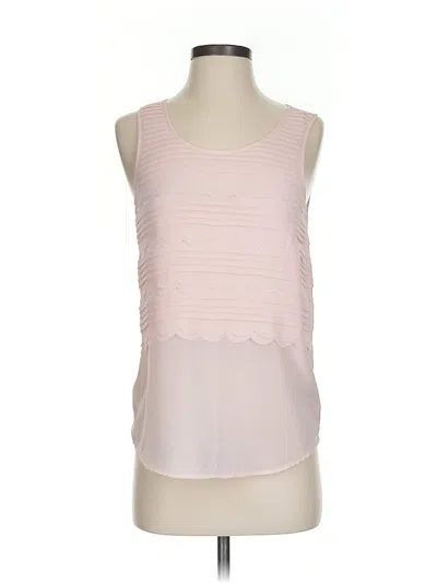 Pre-owned Cynthia Rowley Tjx Sleeveless Top Pink Scoop Neck Tops