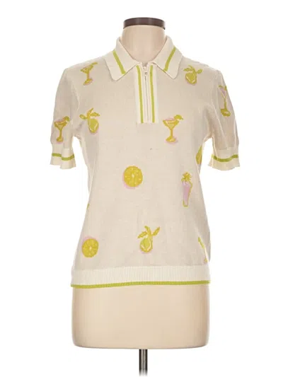 Cynthia Rowley Tjx Sweater Vest In Yellow
