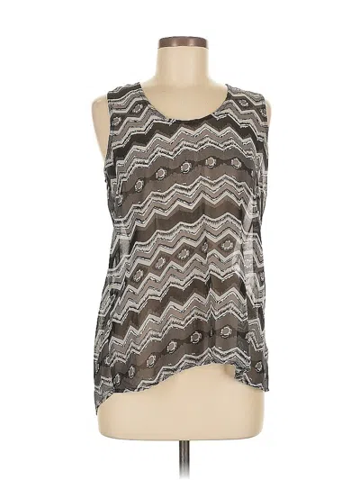 Pre-owned Cynthia Rowley Tjx Tank Top Silver Halter Neckline Tops