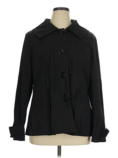 Pre-owned Cynthia Rowley Tjx Trenchcoat In Black