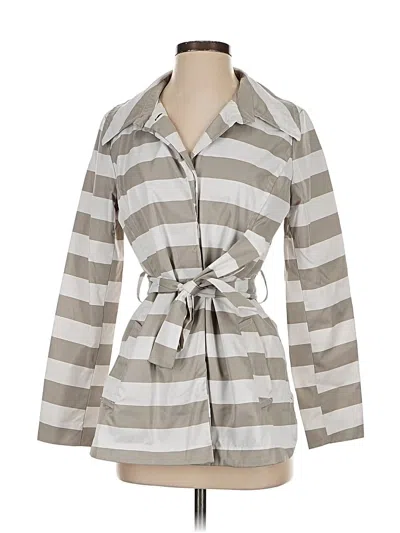 Pre-owned Cynthia Rowley Tjx Trenchcoat In White