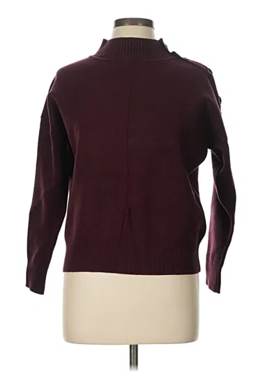 Pre-owned Cynthia Rowley Tjx Turtleneck Sweater In Burgundy