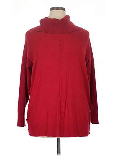 Pre-owned Cynthia Rowley Tjx Turtleneck Sweater In Red