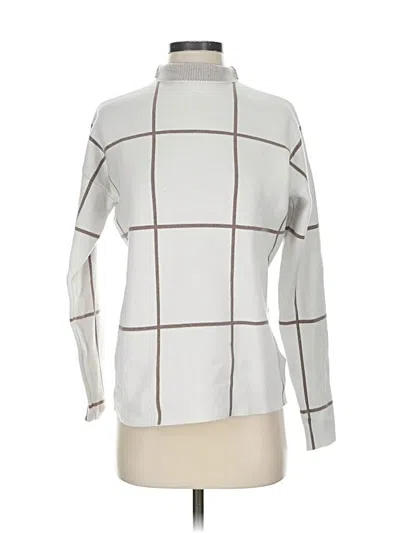 Pre-owned Cynthia Rowley Tjx Turtleneck Sweater In White