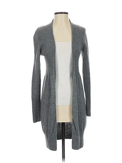 Pre-owned Cynthia Rowley Tjx Wool Cardigan Sweater In Gray