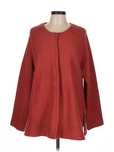 Pre-owned Cynthia Rowley Tjx Wool Cardigan Sweater In Red