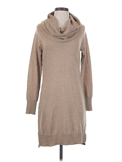 Pre-owned Cynthia Rowley Tjx Wool Dress In Tan