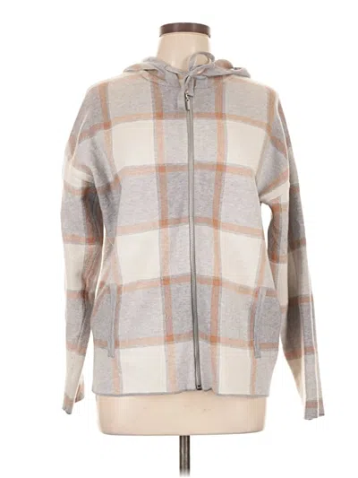 Pre-owned Cynthia Rowley Tjx Zip Up Hoodie In Tan