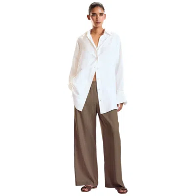 Cynthia Rowley Tour Pant In Brown