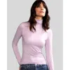 Cynthia Rowley Turtle Neck Blouse In Purple