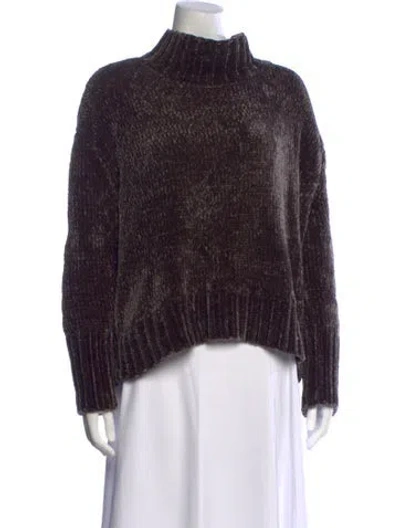 Pre-owned Cynthia Rowley Turtleneck Sweater In Brown