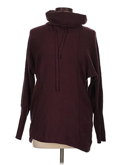 Pre-owned Cynthia Rowley Turtleneck Sweater In Burgundy
