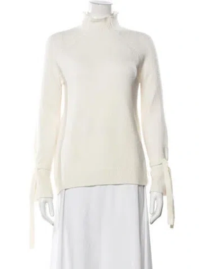 Pre-owned Cynthia Rowley Turtleneck Sweater In Neutrals