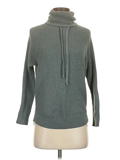 Pre-owned Cynthia Rowley Turtleneck Sweater In Teal
