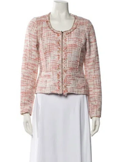 Pre-owned Cynthia Rowley Tweed Tweed Pattern Evening Jacket In Multi