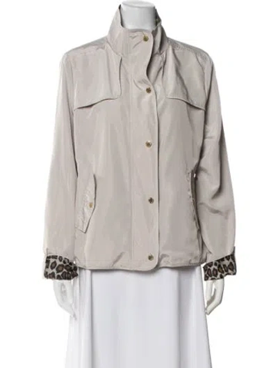 Pre-owned Cynthia Rowley Utility Jacket In Gray