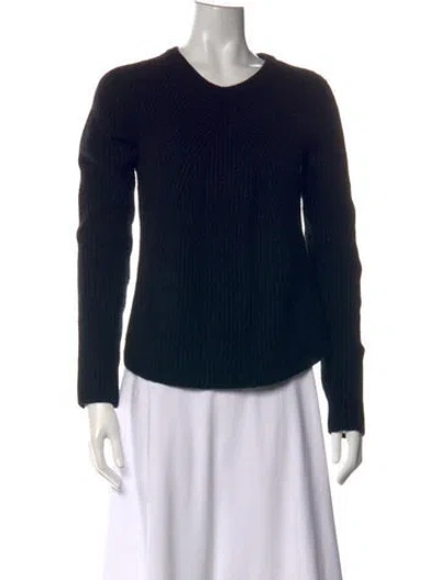 Pre-owned Cynthia Rowley V-neck Sweater In Black