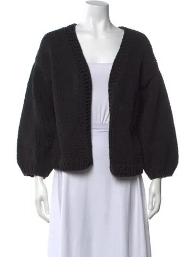 Pre-owned Cynthia Rowley V-neck Sweater In Black