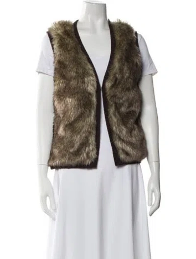 Pre-owned Cynthia Rowley V-neck Sweater In Brown