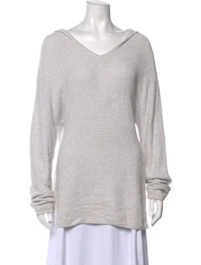 Pre-owned Cynthia Rowley V-neck Sweater In Gray