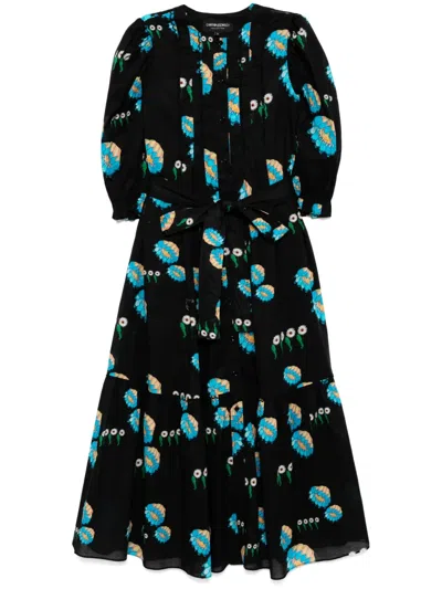 CYNTHIA ROWLEY VOILE PINTUCK DRESS
