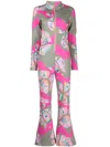 Cynthia Rowley Water-repellent Neoprene Ski Suit In Pink